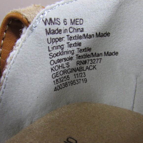 Croft & Borrow Women's 6 Ortholite ECO Georgina Espadrille Wedge Black - Picture 4 of 4